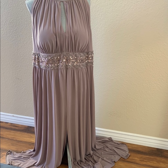 R&M Richards Dresses & Skirts - R&M Richards Taupe Formal Dress